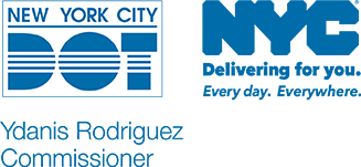 N Y C and N Y C D O T logo